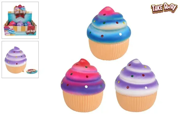 XXL Squeeze Cupcake 3 ass. Ø 14 cm