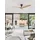 Nova Luce ARCADIA 1 rund schwarz/braun