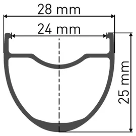 DT Swiss Laufrad G 1800 Spline 25 mm