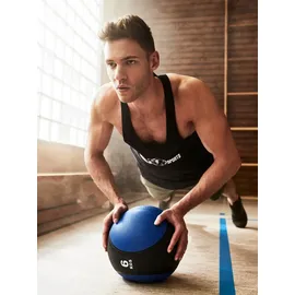 Gorilla Sports Medizinball aus Gummi, 1 - 10 kg Gewichte, mit griffiger Oberfläche, Grün - Slam Ball, Gewichtsball, Trainingsball,