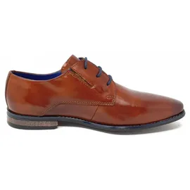 Bugatti Herren Businessschuhe, Männer Business Schnürer,Anzugschuhe,Derby schnürung,Office,büro,Freizeit,Schnuerschuhe,Cognac (6300),45 EU / 10 UK