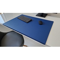 Profi Mats Schreibtischunterlage PM Schreibtischunterlage mit Kantenschutz Sanftlux Leder 12 Farben blau 90 cm