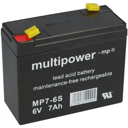 Multipower 6V 7Ah Akku Blitzleuchte Horizont Euro-Blitz Euro-Synchron