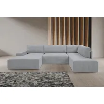 werk2 Wohnlandschaft »Rotterdam-U U-Form«, Design Wohnlandschaft in Cord mit Schlaffunktion & Bettkasten