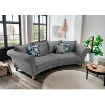Home Affaire Big-Sofa HOME AFFAIRE "Tassilo geschwungene Formensprache, bequem, Mega Sofa, Breite 350cm", schwarz (asche), B:350cm H:95cm T:110cm, 100% Polyester, Sofas, Big-Sofa