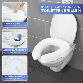 Maximex Toilettensitzerhöhung WC-Sitzpolster SOFT 5 cm gepolstert weiß
