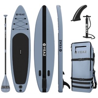 YEAZ Inflatable SUP-Board MARINA - EXOTRACE PRO - SET sup board und kit, Inflatable SUP Board, (Set), inkl. Zubehör wie Paddel, Handpumpe und Rucksack blau