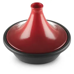Le Creuset Tagine - Schmortopf mit Rezeptheft kirschrot