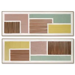 Bild Home ESPRIT Urban – 2-teilig, 152 x 52 cm, handgemalt im modernen Stil