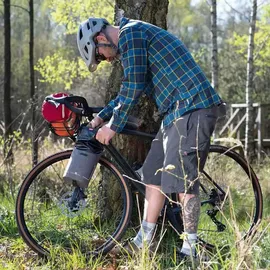 KLICKfix Bikepack Fork wasserdicht grau