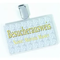 Durable 25er-Pack Ausweishalter für Namensschild »811319« 8,7 x 5,4 cm transparent, 9.2x5.8 cm
