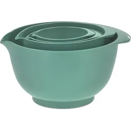 Rosti Rührschüssel Set 4tlg. mit Deckel, Margrethe türkis Nordic Green, 0,25+0,5+1,5+3,0L