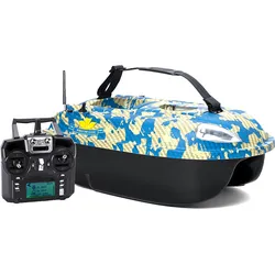 BearCreeks Navitec Futterboot – Standard & GPS-Autopilot Version mit optionalem Farb-Echolot - GPS-Autopilot - Camouflage