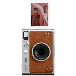 FUJIFILM INSTAX mini Evo Sofortbildkamera, Brown