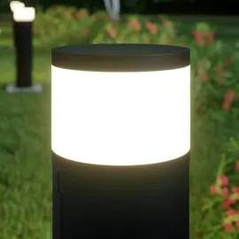 LUCANDE Außenleuchte Aluminium 47,8 cm 1x G9 schwarz