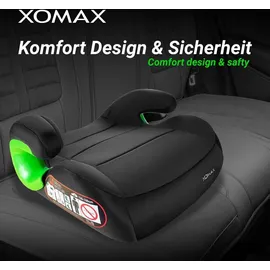 XOMAX Kindersitz mit ISOFIX I mitwachsend I 15-36 kg, 3-12 Jahre, Gruppe 2/3 I bequeme Armlehnen I ECE 8