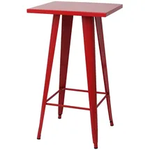 chefgastro Stehtisch 105 x 60 x 60 cm Rot