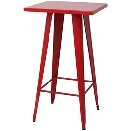 chefgastro Stehtisch 105 x 60 x 60 cm Rot