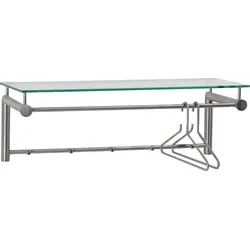 Garderobenhalter SPINDER DESIGN "Suza", silber (edelstahlfarben), B:79cm H:28cm T:29cm, Edelstahl, Garderobenhalter, Breite 79 cm