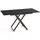 WFL GROUP Axen Schwarz Metall 120-160 x 80 x 38-75 cm