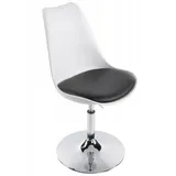 KADIMA DESIGN Drehstuhl Schwarz, Kunststoff 48x85x54 cm, Arbeitszimmer, Besucherstühle