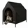 LIONTO Hundehöhle 110 x 75 x 105 cm schwarz