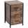 Relaxdays Nachtschrank 3 Schubladen 60 x 40 x 40 cm Braun/Schwarz