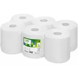 Satino Comfort Handtuchrollen, hochweiß, 1-lagig, CF1-kompatibel, 317930, = 1 Packung à 6 Rollen