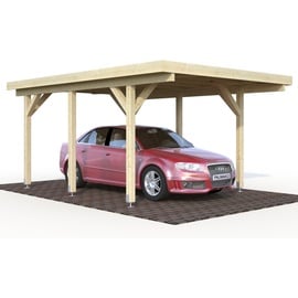 Palmako Karl Einzel-Carport 360 x 512 cm naturbelassen