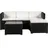 Lounge-Set schwarz/creme