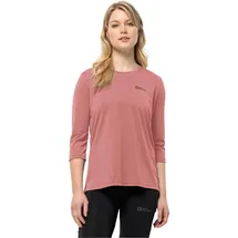 Jack Wolfskin Damen Crosstrail 3/4 W T-Shirt, Mineral Red, S EU