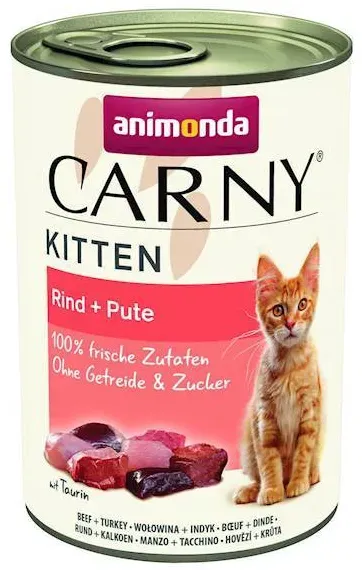 Animonda Cat Carny Kitten Rind und Putenherzen 400g