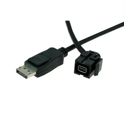 BACHMANN Keystone Mini Displayport/Displayport, schwarz