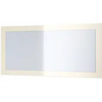 Vladon Spiegel, Creme Holzwerkstoff, Rechteckig, 89x45x2 cm) Spiegel, Wandspiegel