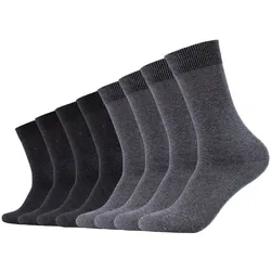 s.Oliver Unisex Socken, 8er Pack - Kurzsocken, einfarbig Grau 43-46