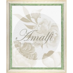 BIRAPA Einzelrahmen Bilderrahmen Amalfi, (1 Stück), 30×45 cm, Grün Weiß Vintage, Holz grün|weiß 30 cm x 45 cm