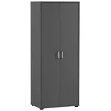 WELLTIME Niels Aktenschrank 65,1 x 41,0 x 163,6 cm grau