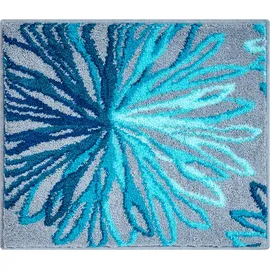 GRUND Badematte Art Blau 60 x 100 cm