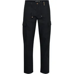 Cargohose INDICODE "Cargohose IDMosat", Herren, Gr. L, N-Gr, schwarz, Obermaterial: 55% Leinen LI. 45% Baumwolle CO., Hosen Cargohose
