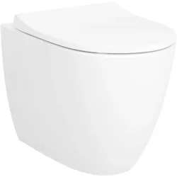 VitrA Sento Stand-WC VitrA Flush 2.0 Tiefspüler, ohne Spülrand mit Oberflächenveredelung