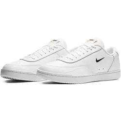 Sneaker NIKE SPORTSWEAR "Court Vintage", Gr. 40, weiß (weiß, schwarz), Leder, Synthetik, sportlich, Schuhe