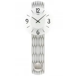 AMS -Pendeluhr Silber Quarz 62cm- 7506