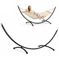 AMANKA Outdoor Hängemattengestell OHNE Hängematte - 300x100cm Garten Gestell bis 120kg