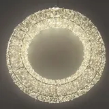 Formano XXL LED Deko Hänger Licht Kranz D. 60cm mit 3840 Micro LEDs Metall Formano Winte - Silber