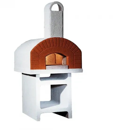 Linea VZ Portici - Holzbackofen für draußen aus Beton - Backfläche 72x70 cm