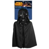 Rubie ́s Verkleidungsmaske Star Wars Darth Vader Kostüm Set für Kinder, Lizenziertes Bundle zum kleinen Preis schwarz