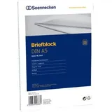 SOENNECKEN Briefblock 2313 A5 rautiert weiß