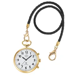 Master Time MTGA-10939-12M Sprechende Taschenuhr Funk Goldfarben
