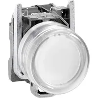 Schneider Electric XB4BP183M5EX Leuchtdrucktaster, Harmony XB4, Metall, 22mm, weiß,