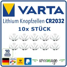 Varta CR2032 Knopfzelle 10 St.